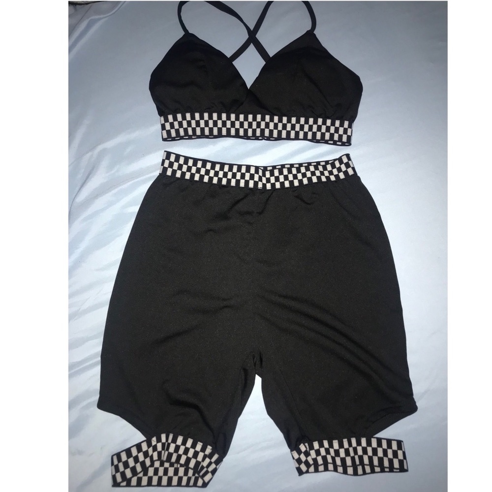 Race print two piece- Medium